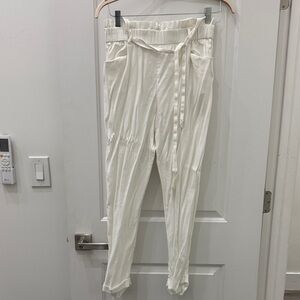 Zara Cream Trousers with Elastic Waist